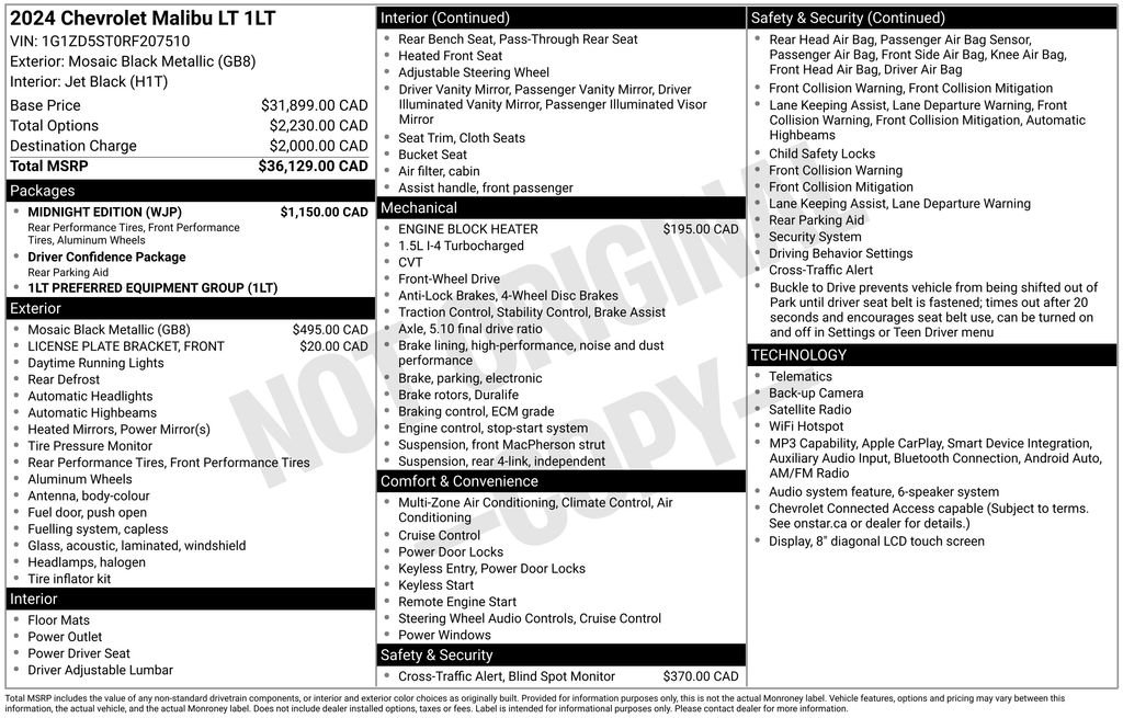 Used 2024 Black Chevrolet LT image 25