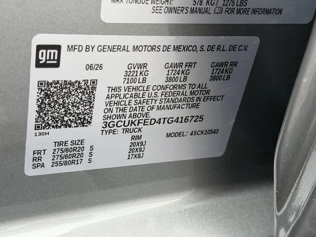 New 2026 Sterling Gray Metallic Chevrolet LT Trail Boss image 11