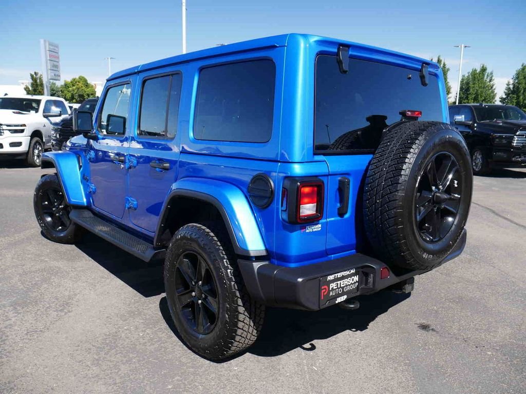 Used 2022 Blue Jeep Unlimited Sahara Altitude image 23