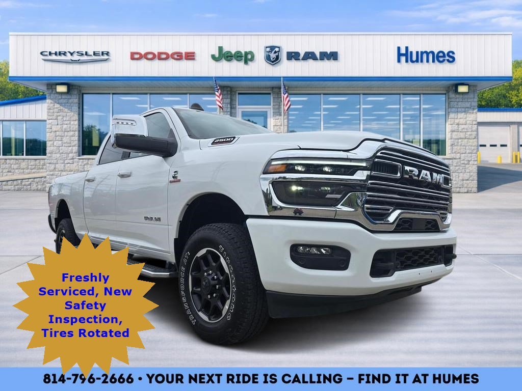 Used 2025 Bright White Clearcoat Ram Laramie image 1