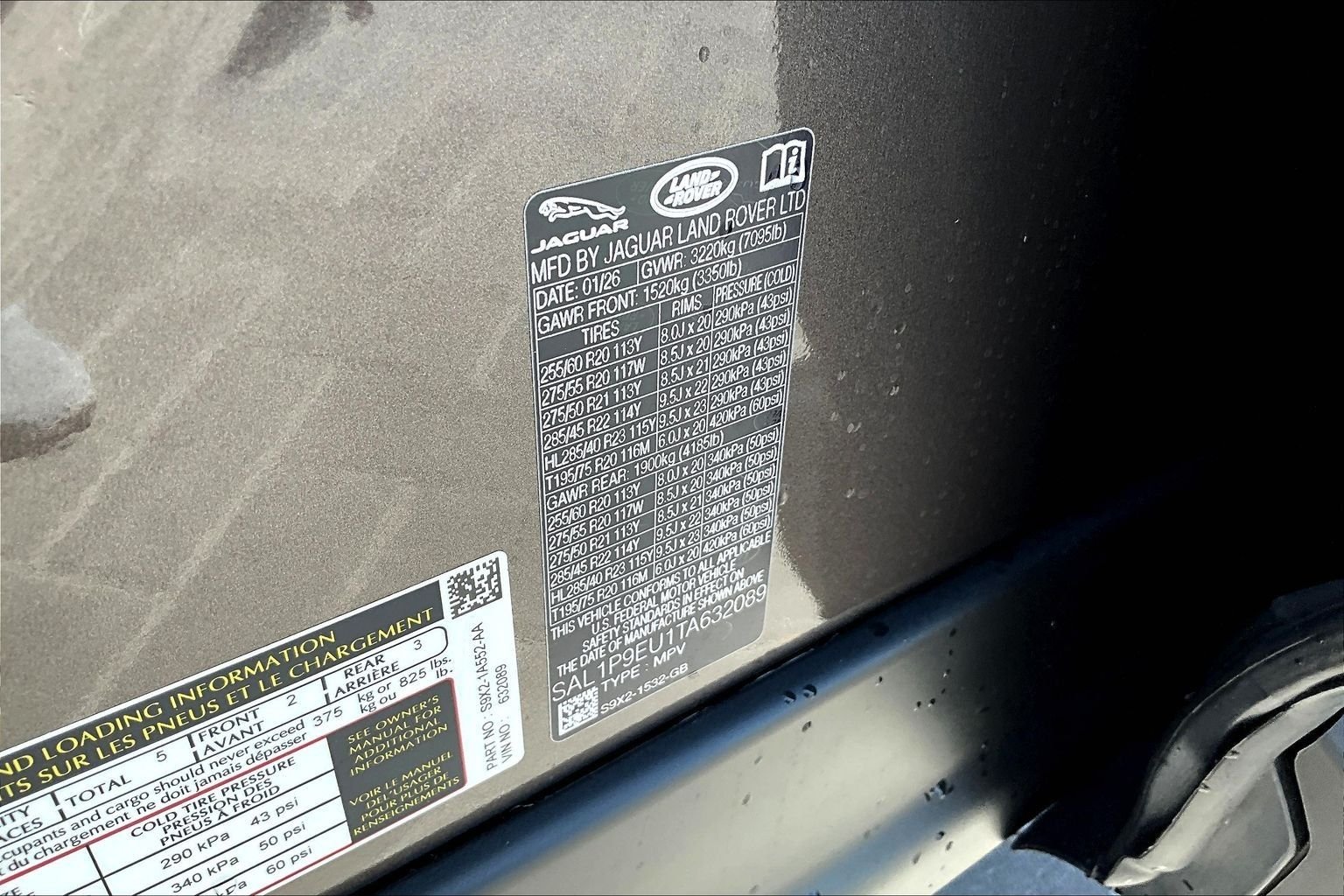 New 2026 Charente Grey Land Rover SE image 13