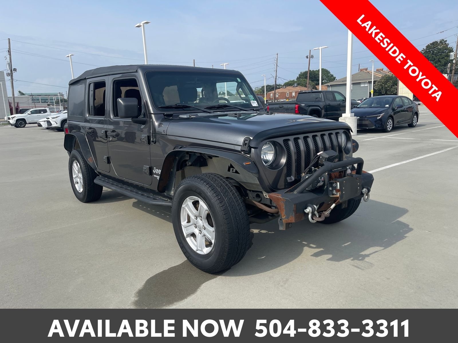 Used 2019 Gray Jeep Unlimited Sport S image 7