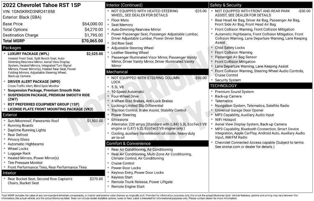 Used 2022 BLACK Chevrolet RST image 8