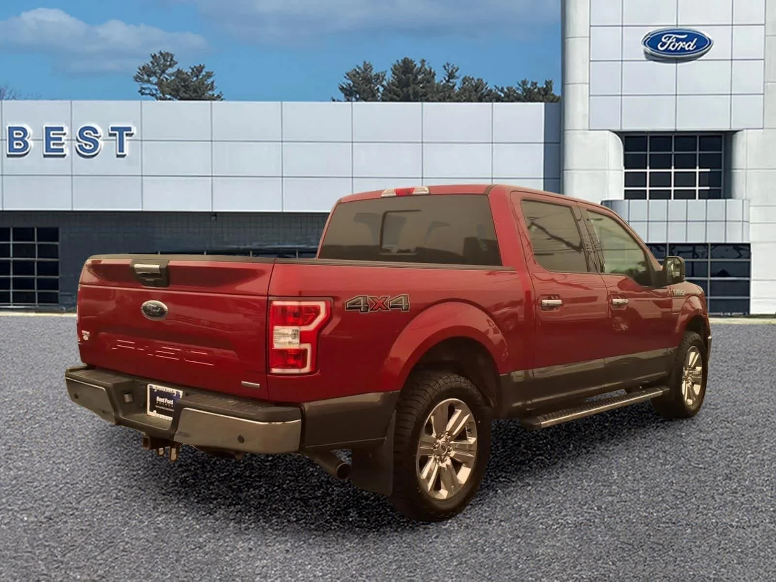 Used 2020 Rapid Red Metallic Tinted Clearcoat/Magnetic Ford XLT image 7