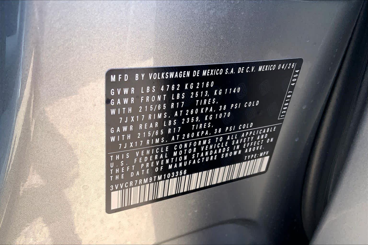 New 2026 Pyrite Silver Metallic Volkswagen S image 21
