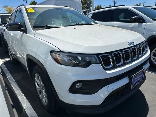 Certified Used 2024 Bright White Clearcoat Jeep Latitude image 1