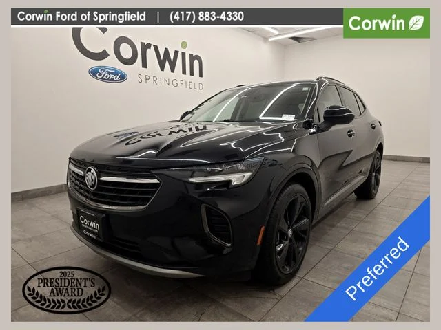 Used 2022 Ebony Twilight Metallic Buick Preferred image 1