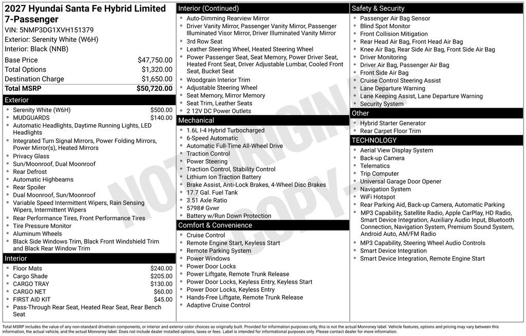 New 2027 White Hyundai Limited image 6