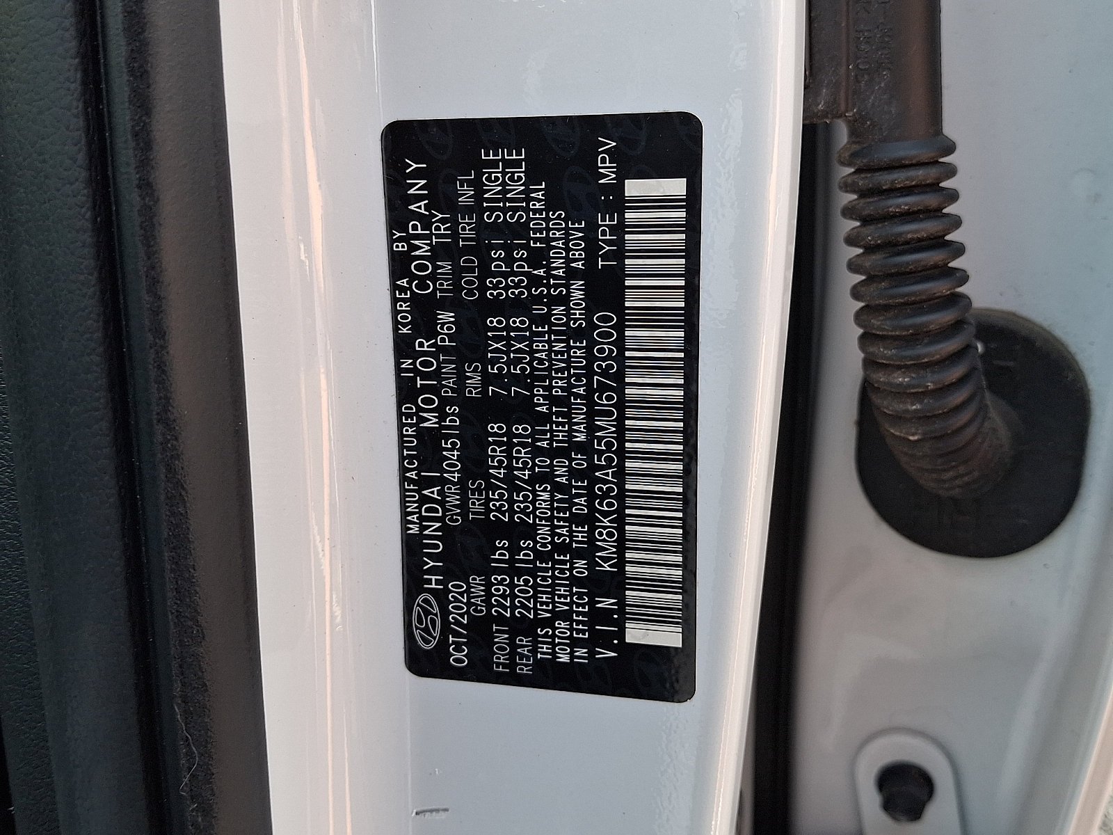 Used 2021 Chalk White Hyundai NIGHT image 18