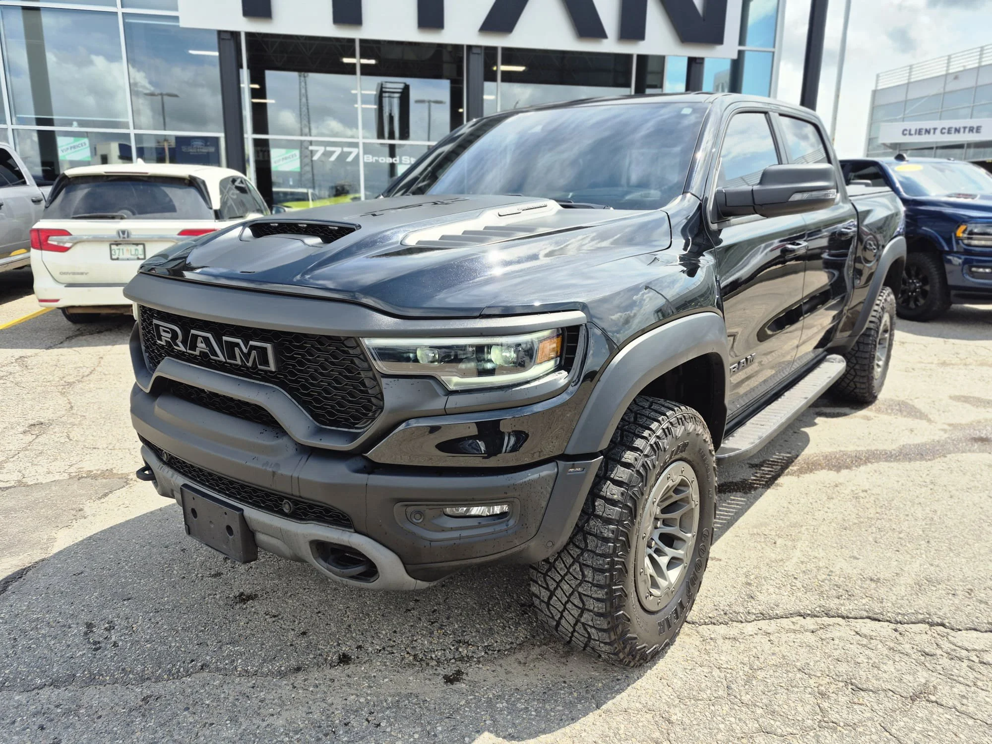 Certified Used 2024 Diamond Black Crystal Pearl Ram TRX 4x4*NO LUX TAX | 702HP!! | 6.2L Supercharged V8 | 35in Tires | Level 2 Equip | Driver Assist Pkg image 3