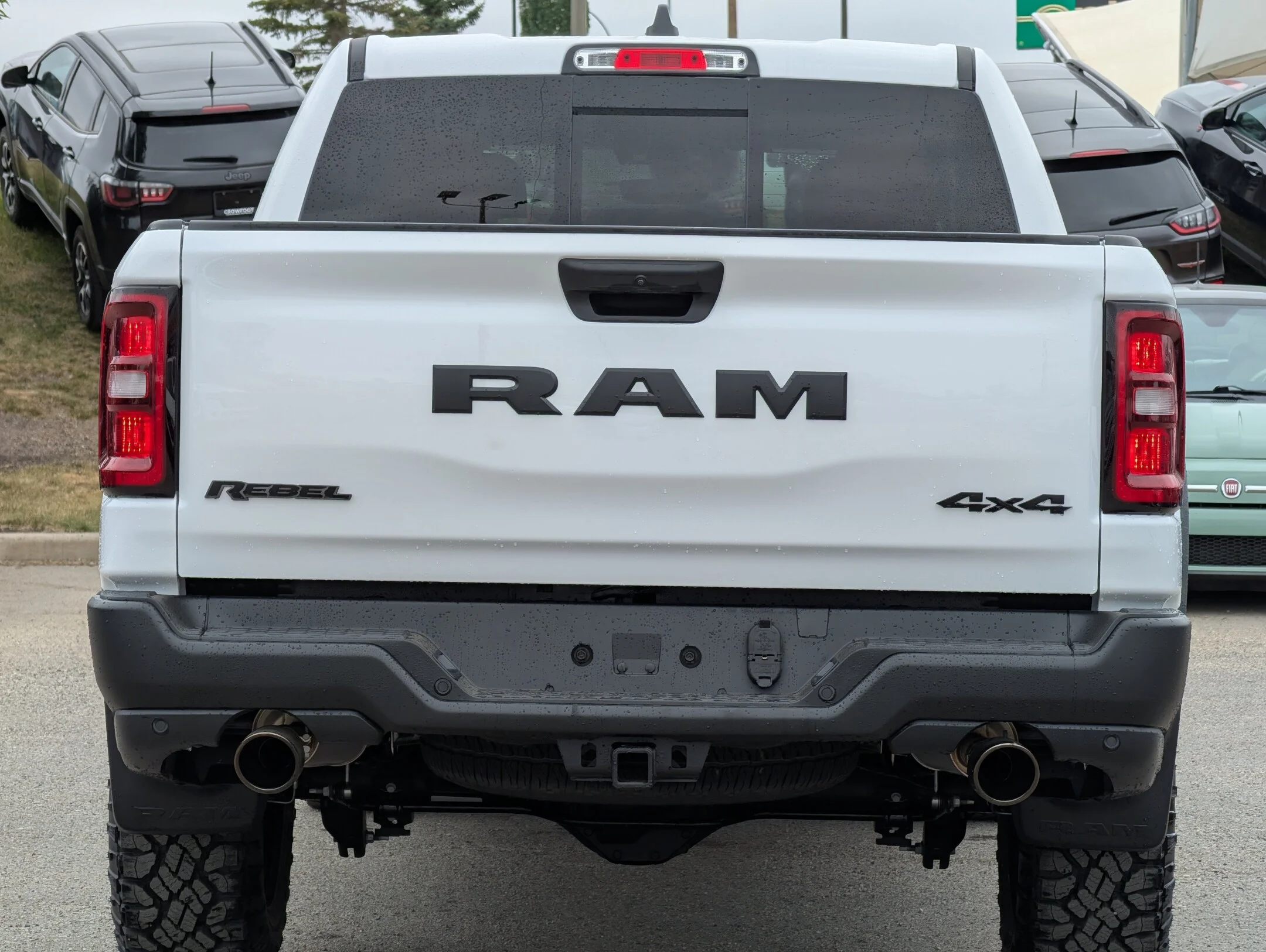 New 2026 White RAM Rebel - - Level 1 Grp - Steel Sport Hood - Trailer Brake Control - Power Adj Pedals & More! image 7