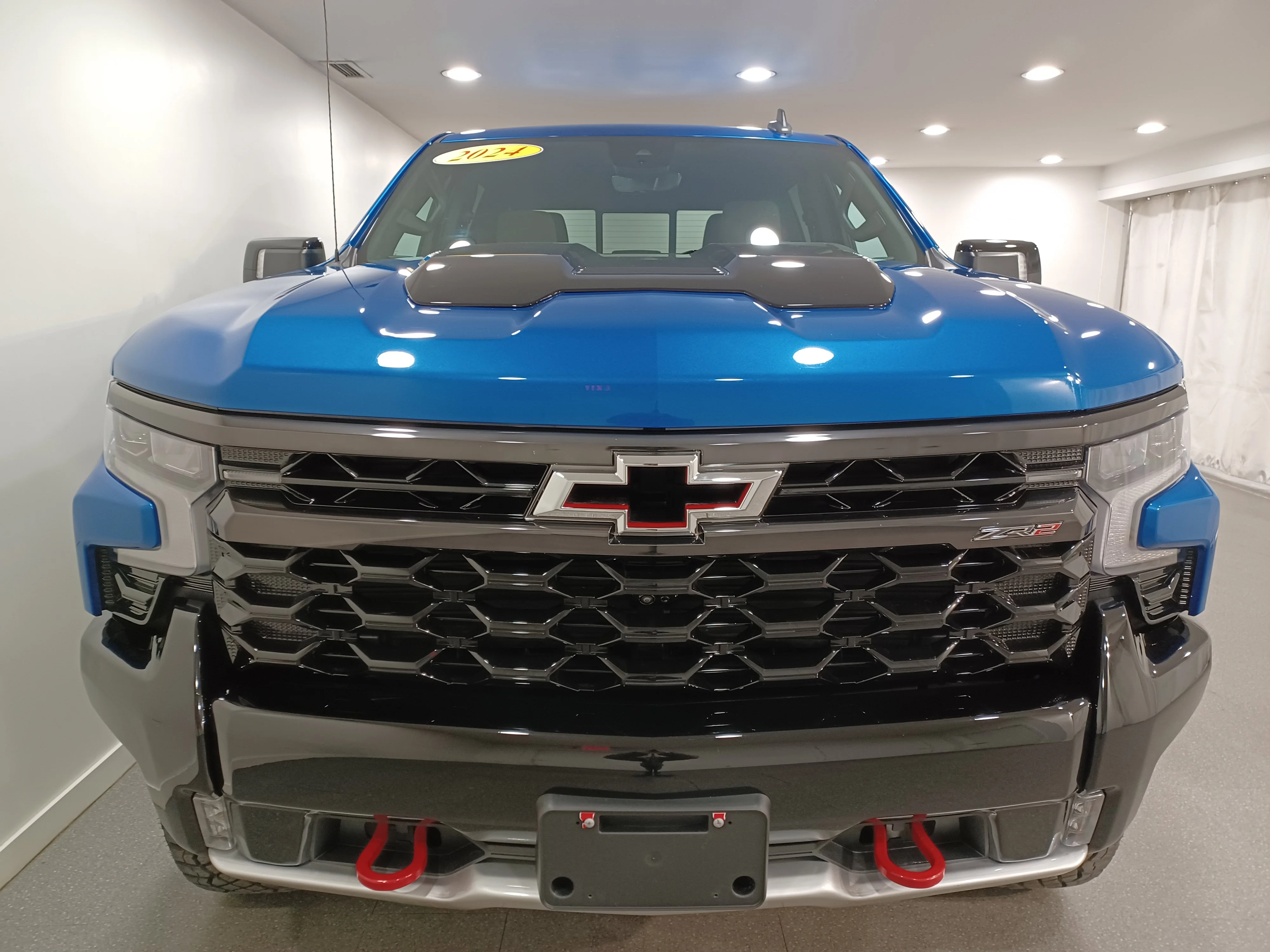 Certified Used 2024 Glacier Blue Metallic Chevrolet ZR2 4x4*Adaptive Cruise | Remote Start | Nav | Head Up Display | Cooled Leather | Htd Steering Wheel image 3