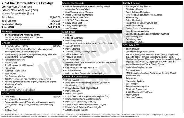 Used 2024 White Kia SX Prestige image 21