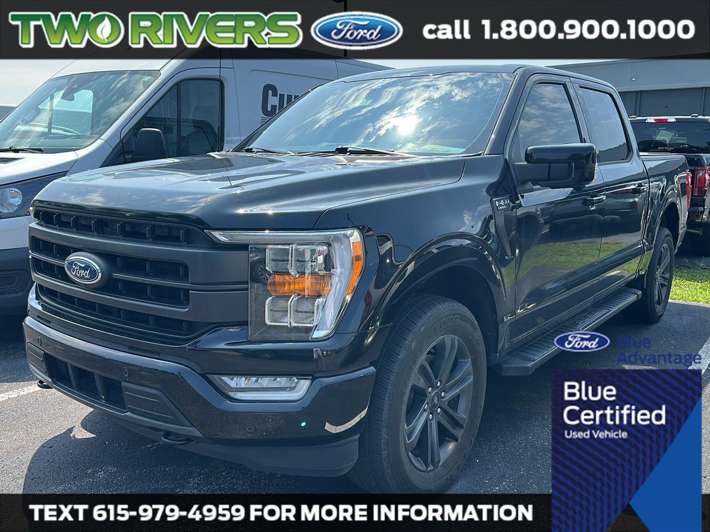 Certified Used 2022 Agate Black Metallic Ford LARIAT image 1