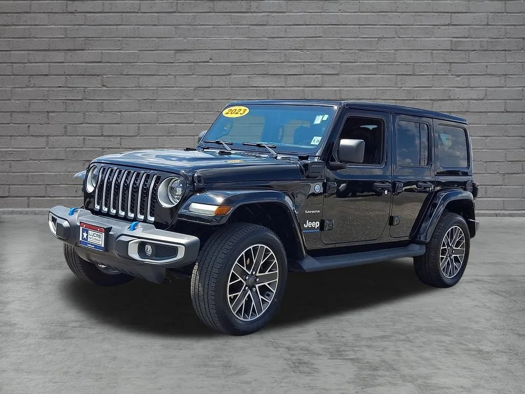 Used 2023 Black Clearcoat Jeep Sahara image 6
