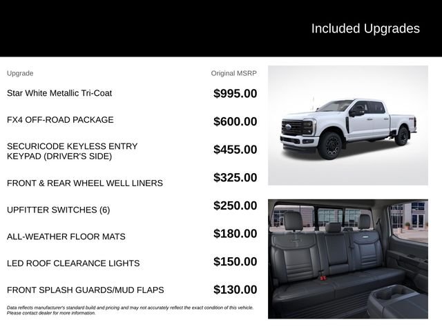 New 2026 Star White Metallic Tri-Coat Ford F-350® Platinum® image 5