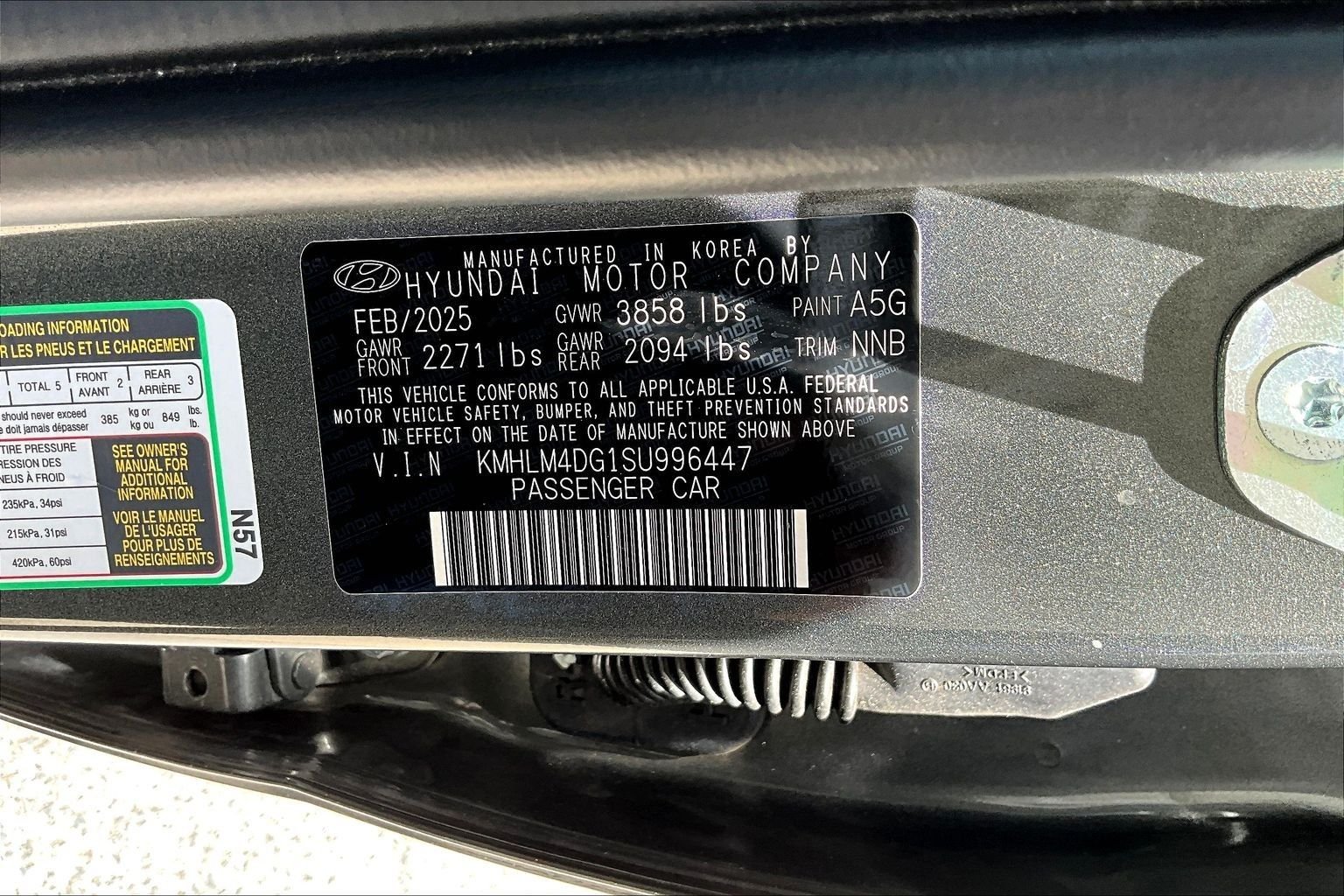 Certified Used 2025 Gray Hyundai SEL Sport image 22