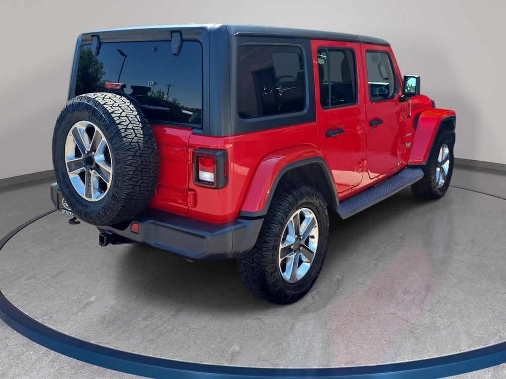Used 2019 Red Jeep Unlimited Sahara image 6