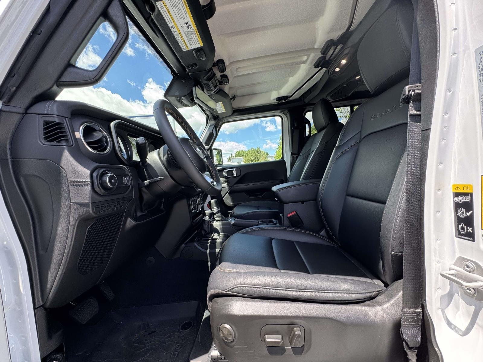 Used 2024 Bright White Clearcoat Jeep Sahara image 14