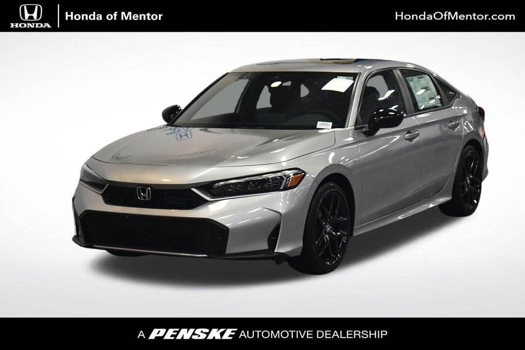 New 2026 Solar Silver Metallic Honda Hybrid Sport image 1