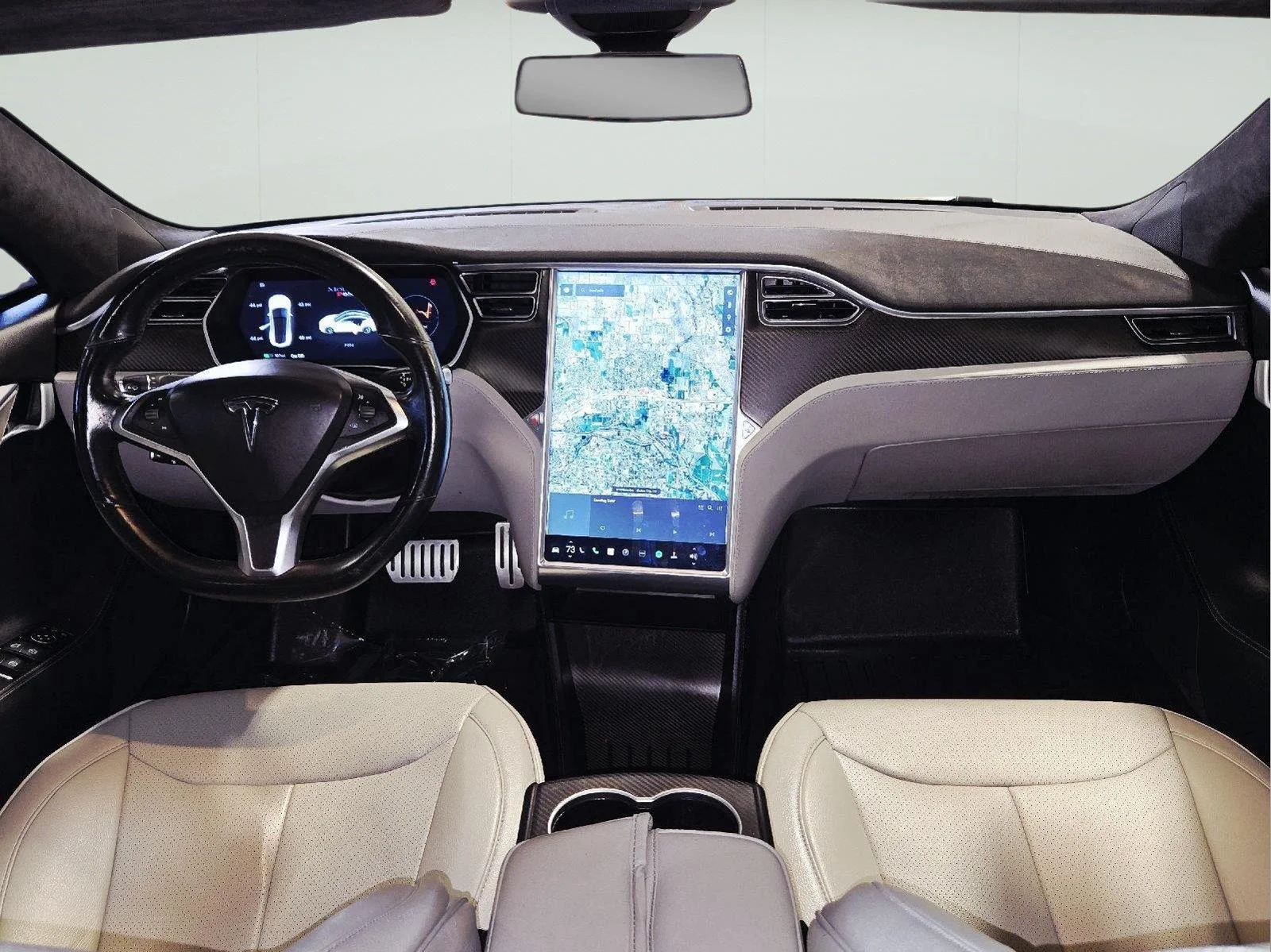 Used 2015 White Tesla P85D image 55