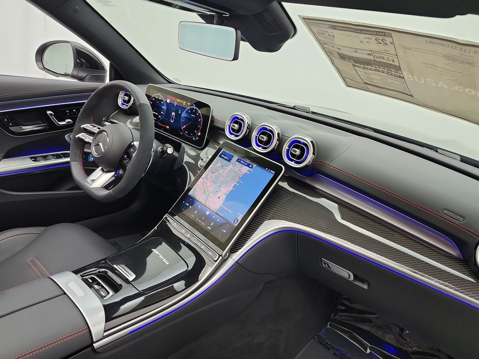 New 2026 Obsidian Black Metallic Mercedes-Benz AMG® CLE 53 4MATIC+ Cabriolet image 14