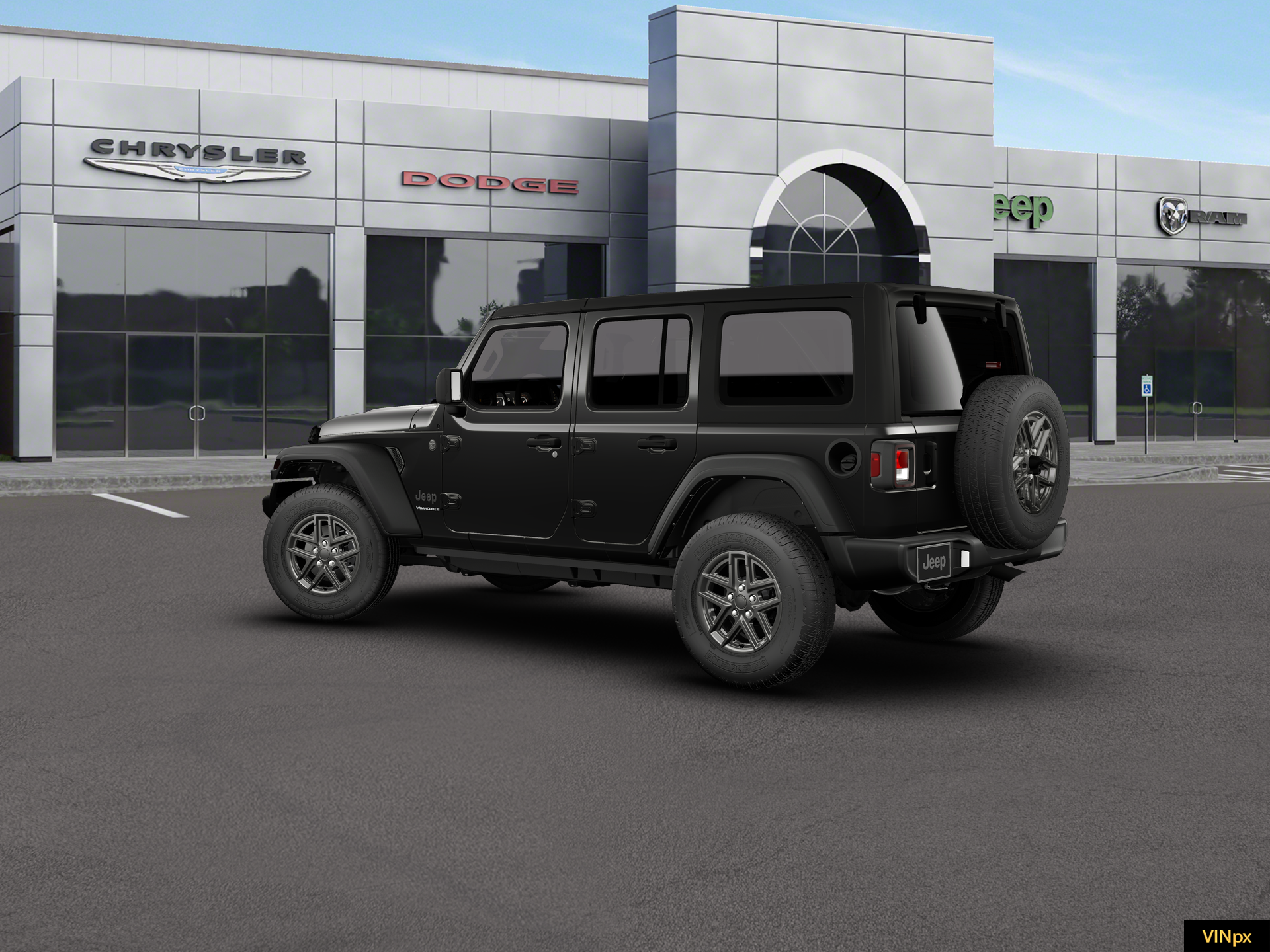 New 2026 Black Clear-Coat Exterior Paint Jeep Sport S image 16
