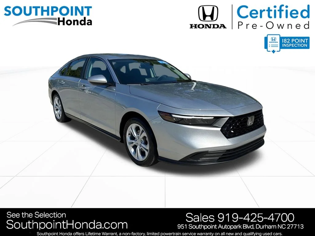 Certified Used 2026 Solar Silver Metallic Honda LX image 1