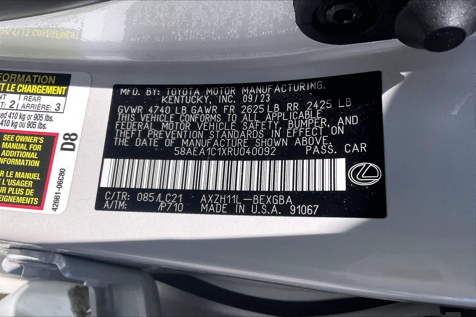Used 2024 Eminent White Pearl Lexus Luxury image 30