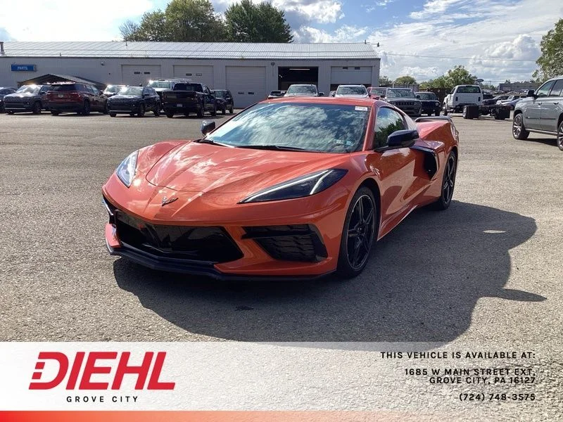 Used 2020 Orange Chevrolet Stingray image 3