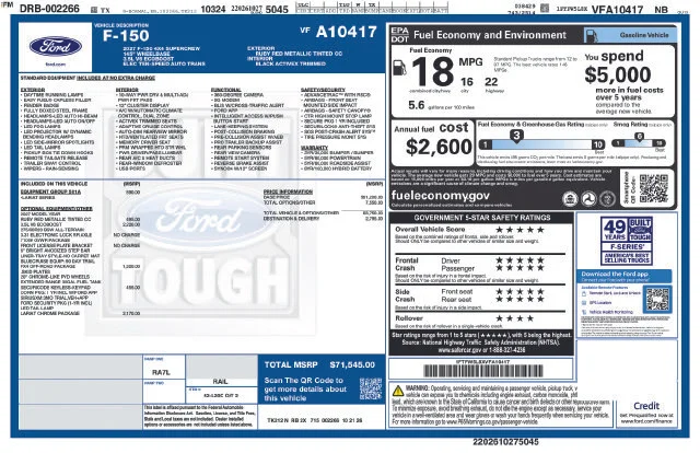 New 2027 Ruby Red Metallic Tinted Clearcoat Ford Lariat image 2