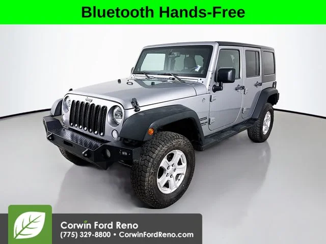 Used 2014 Billet Clearcoat Metallic Jeep Unlimited Sport image 3