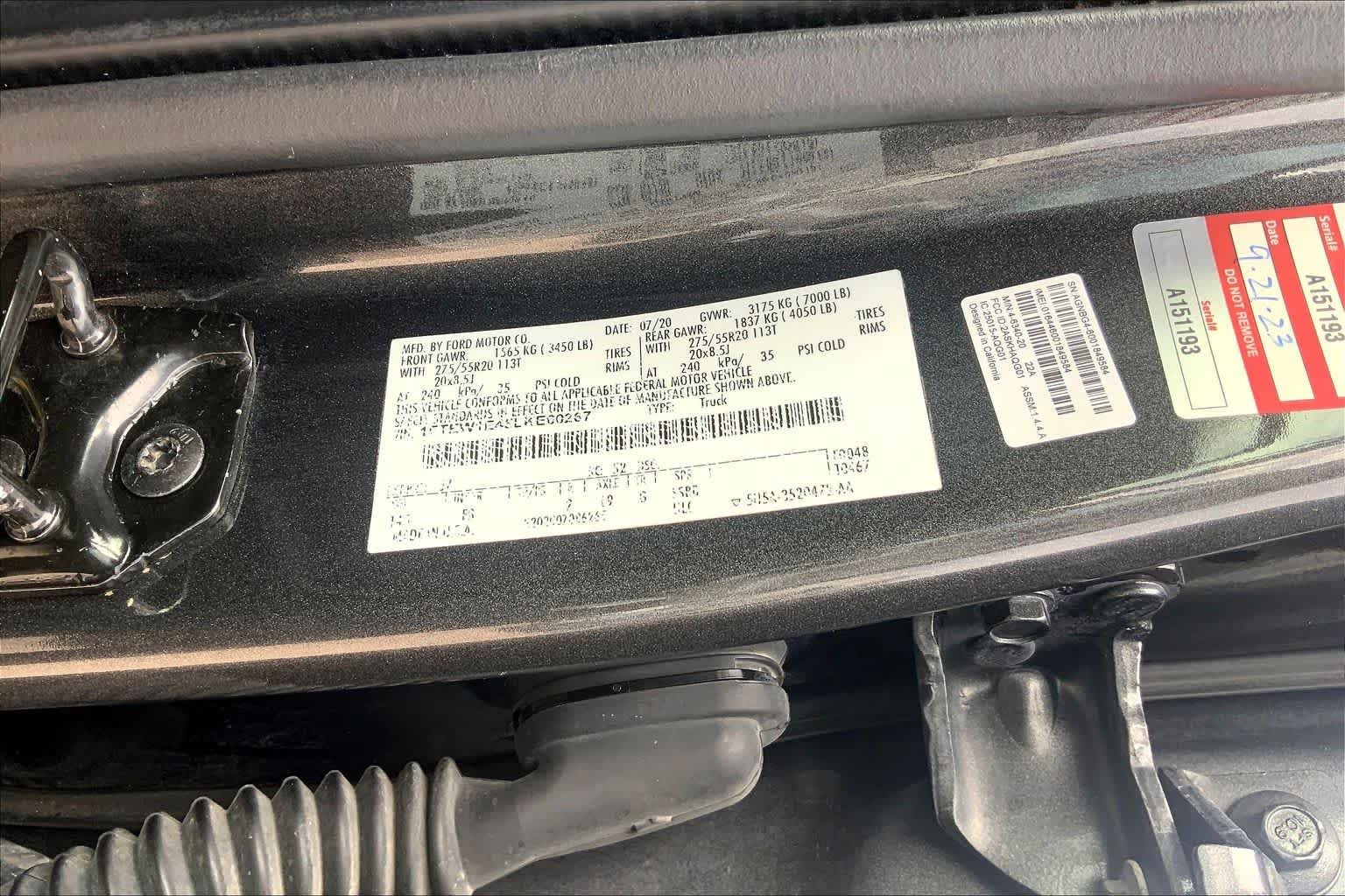 Used 2020 Magnetic Metallic Ford XLT image 32