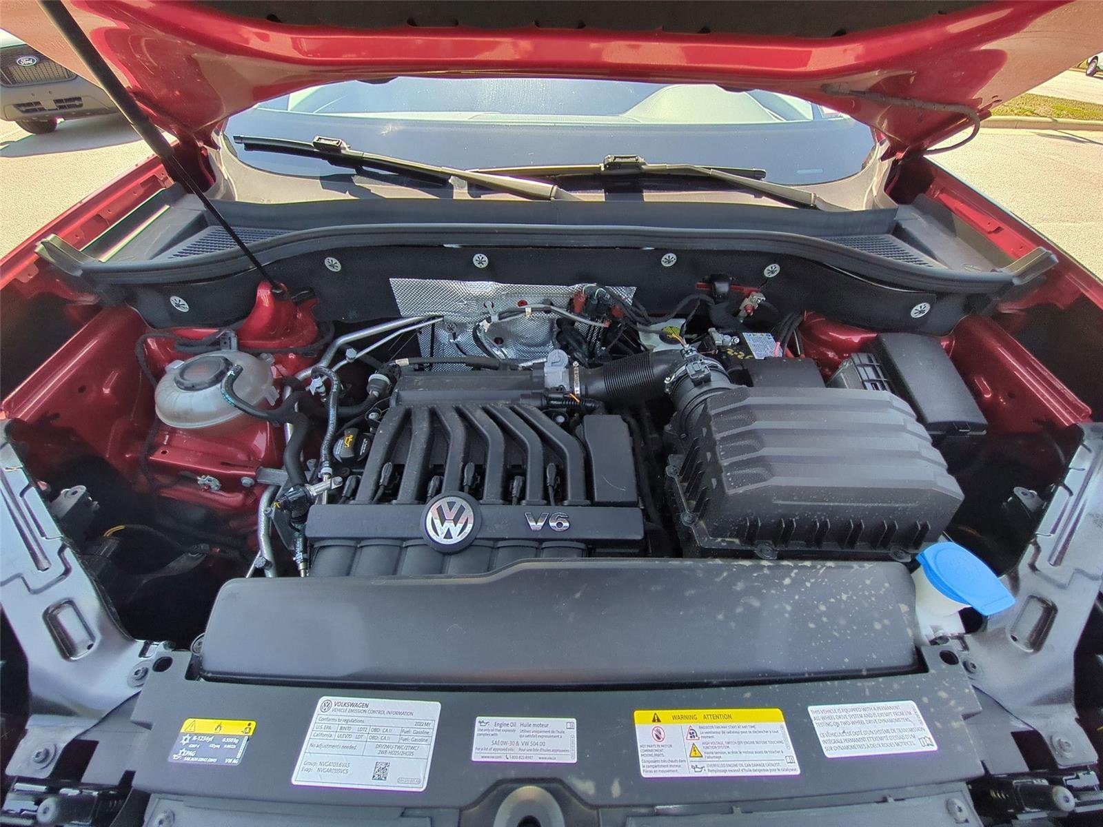 Used 2022 Aurora Red Metallic Volkswagen 3.6L V6 SEL R-Line image 41