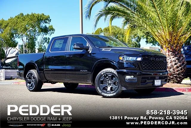 New 2026 Diamond Black Crystal Pearl-Coat Exterior Paint RAM Big Horn/Lone Star image 1