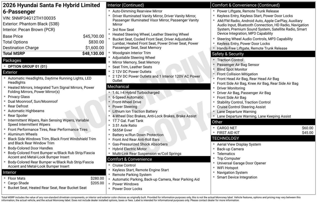 New 2026 Black Hyundai Limited image 23