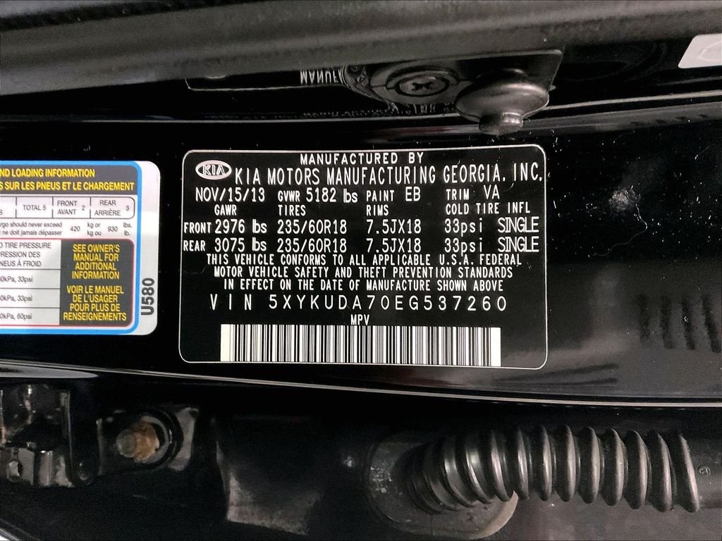Used 2014 Ebony Black Kia EX image 35