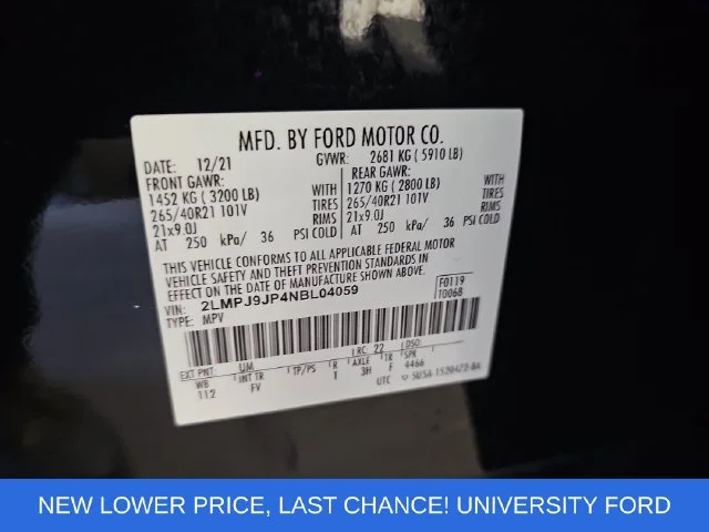 Used 2022 Black Lincoln Black Label image 35