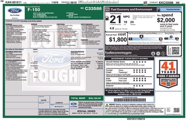 Used 2019 Abyss Gray Metallic Ford XLT image 14