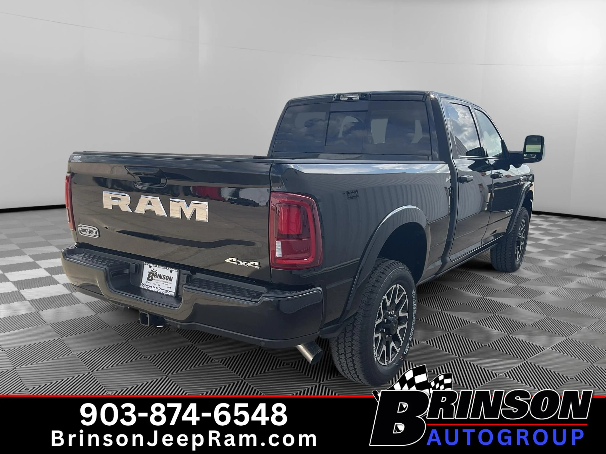 New 2027 Diamond Black Crystal Pearlcoat Ram Longhorn image 5