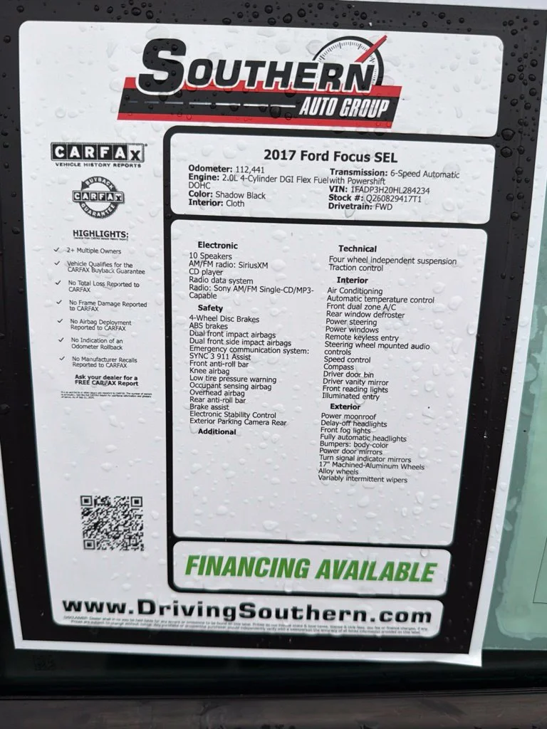 Used 2017 Black Ford SEL image 12