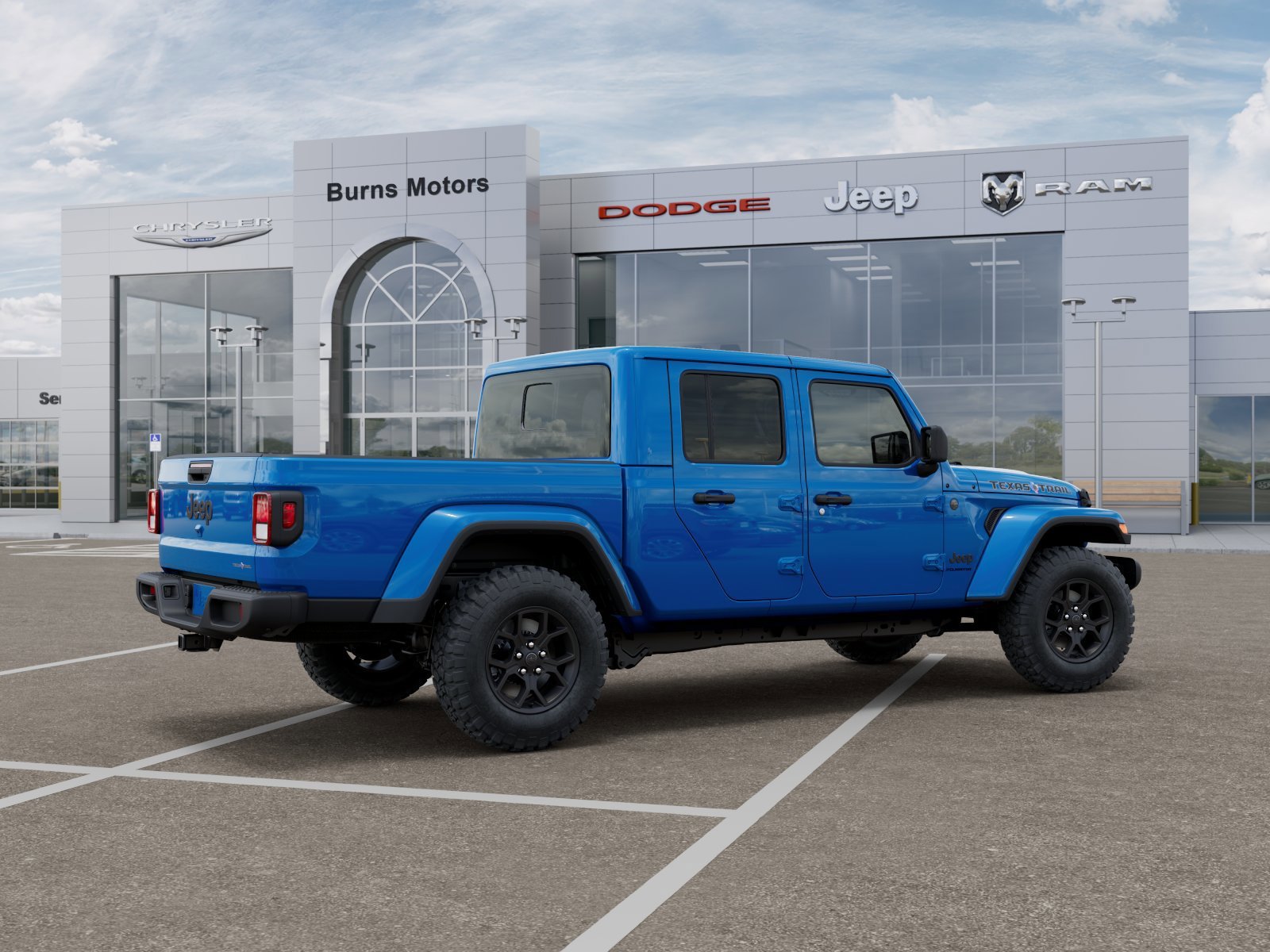 New 2026 Hydro Blue Pearl-Coat Exterior Paint Jeep Texas Trail image 4