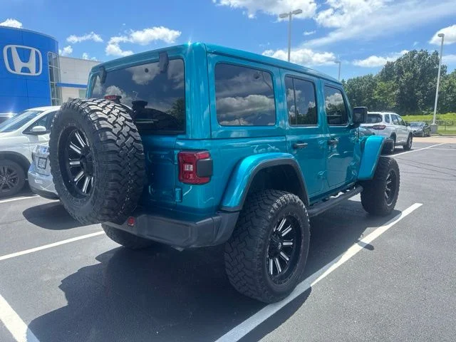 Used 2020 Teal Jeep Unlimited Rubicon image 4