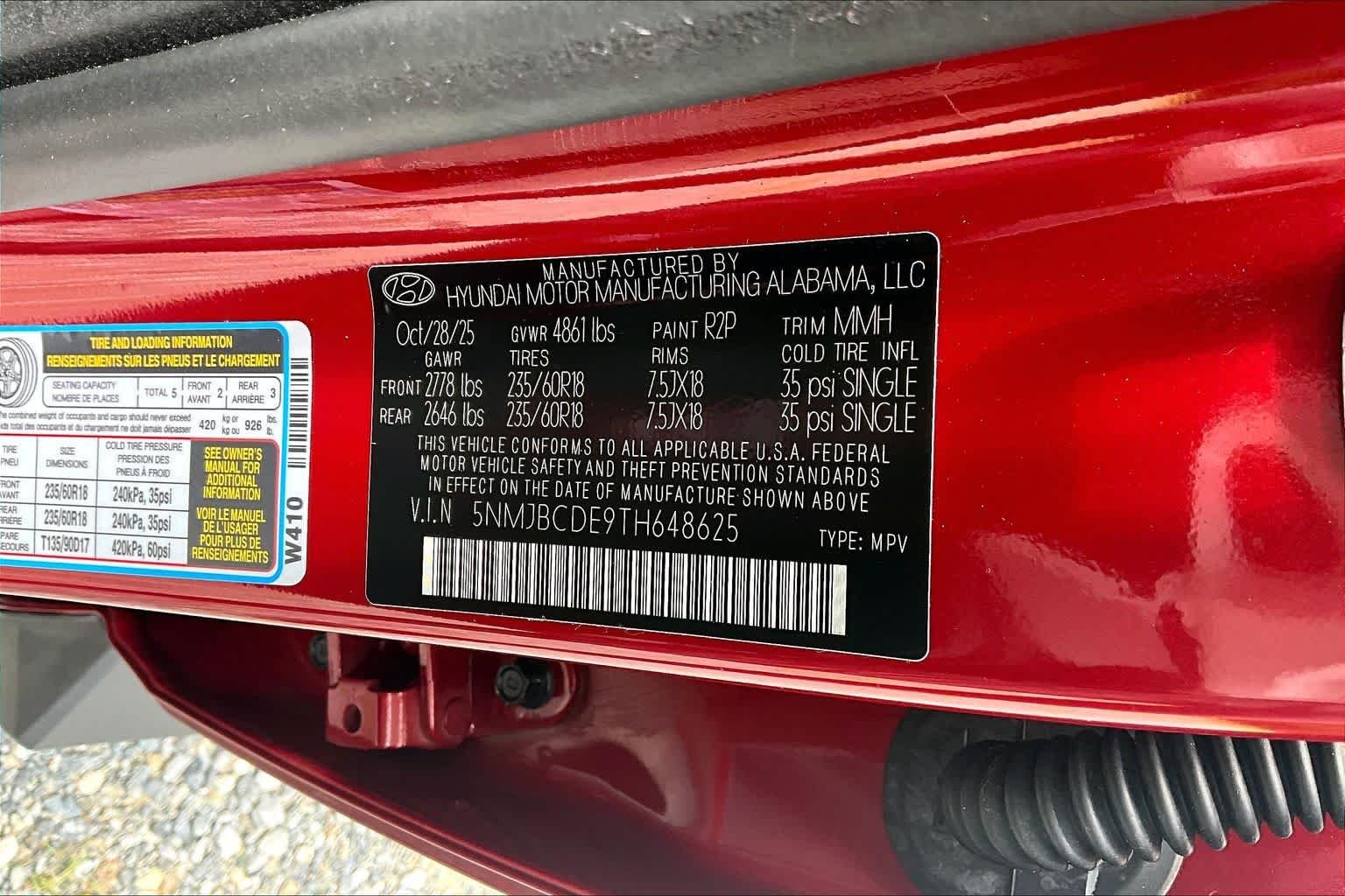 Used 2026 Ultimate Red Hyundai SEL image 34