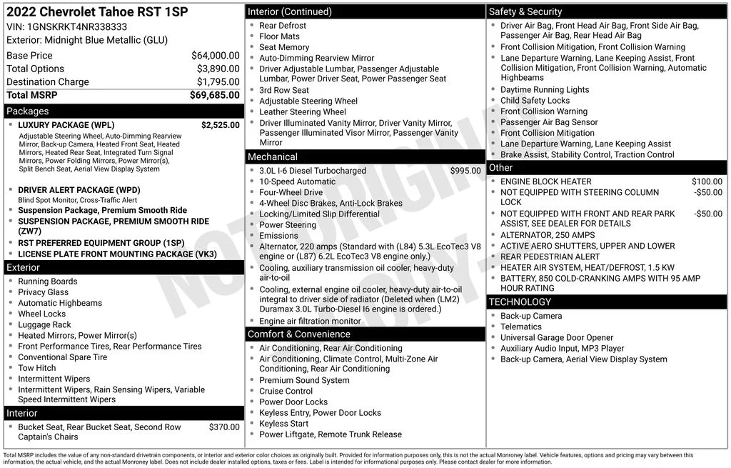 Certified Used 2022 Midnight Blue Metallic Chevrolet RST image 33