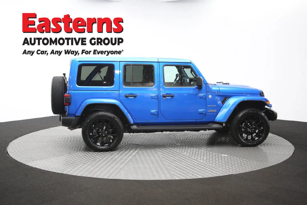 Used 2024 Blue Jeep Sahara 4xe image 46
