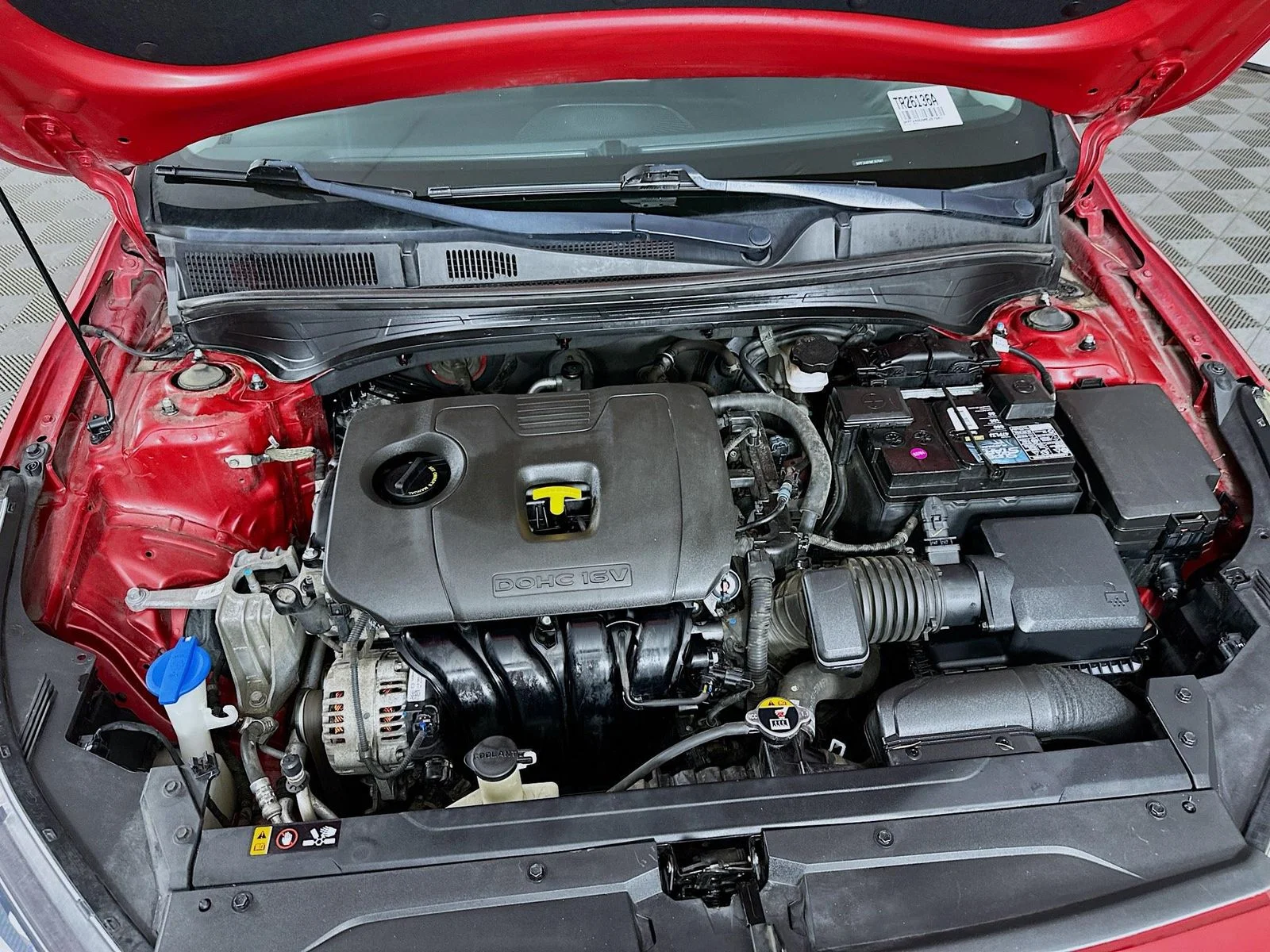 Used 2021 Currant Red Kia LXS image 27