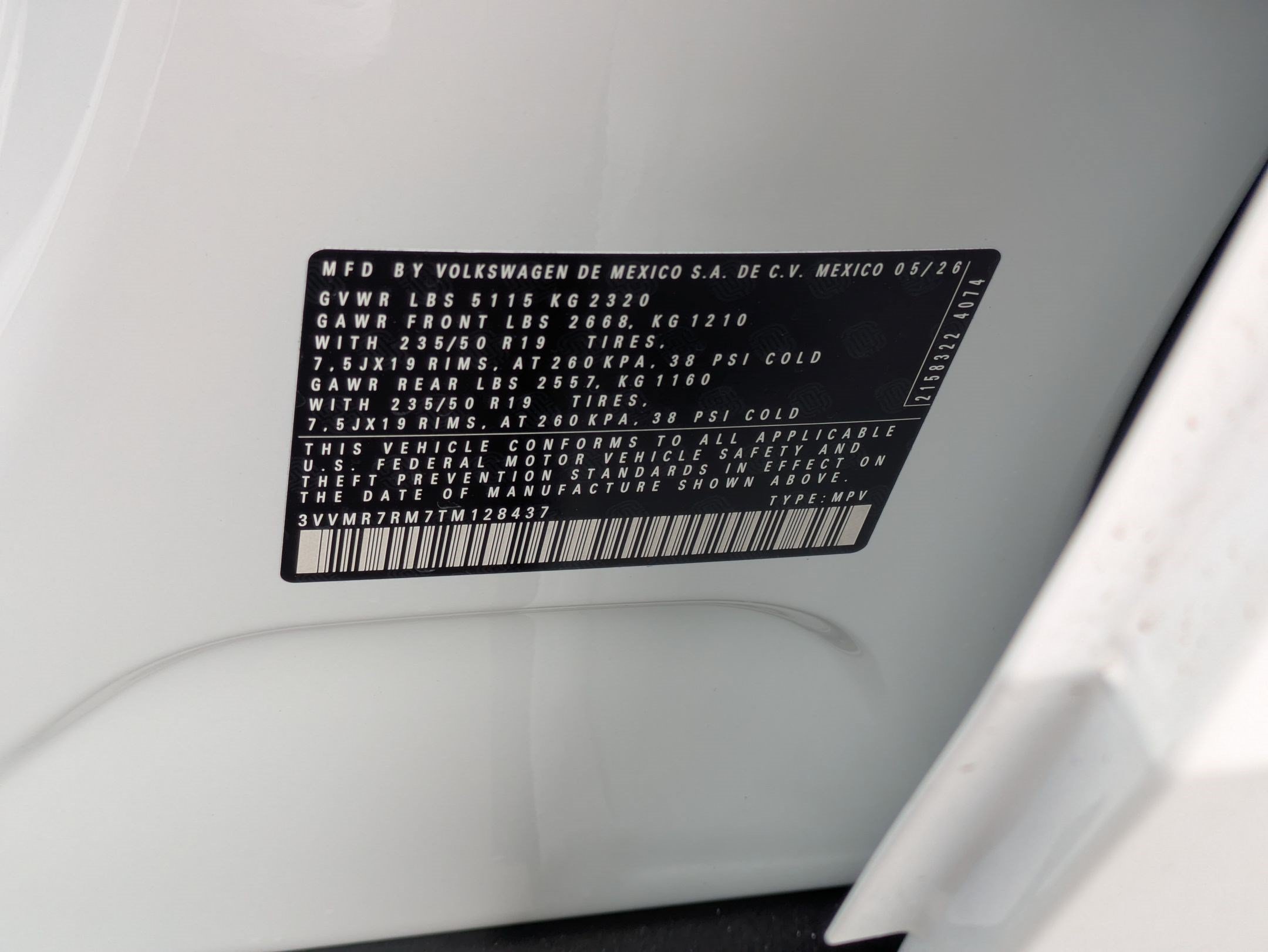 New 2026 Pure White Volkswagen SE image 16
