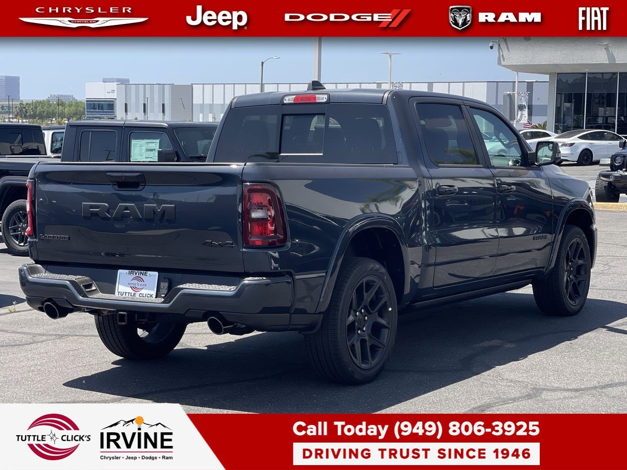 New 2026 Forged Blue Metallic Exterior Paint RAM Laramie image 6