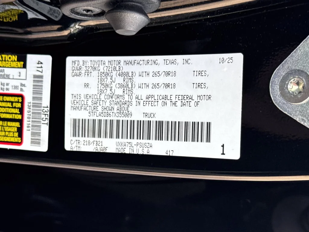 Used 2026 Black Toyota SR5 image 46